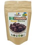 Chocolith® - Mango-Matcha-Keto (7.2oz) - Vegan, Organic, Gluten-Free, 0g Refined Carbs. 3.2g Net Carbs. Plantraw.com
