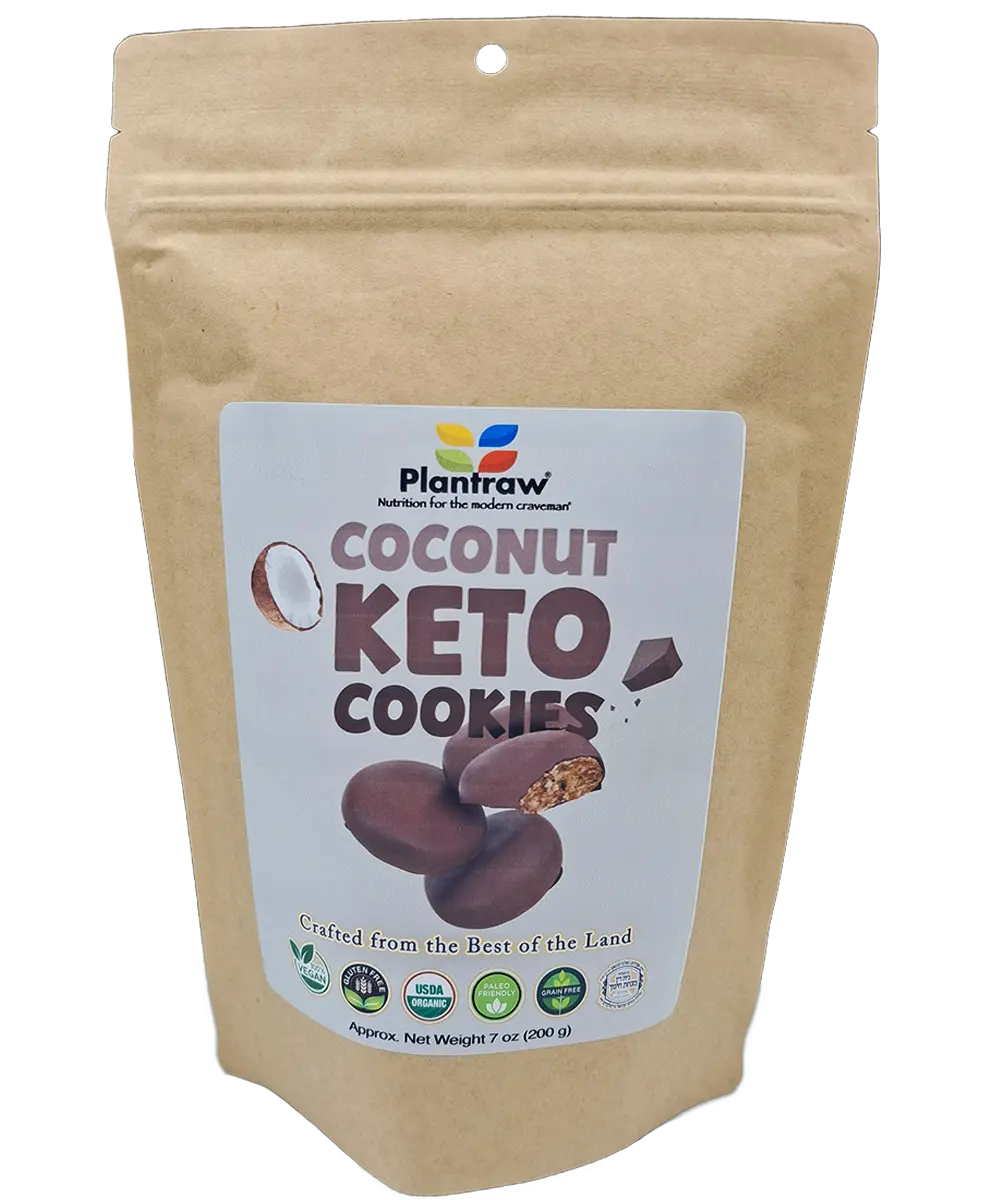Coconut Keto Cookies (7oz) - Vegan, Organic, Gluten-Free, 0g