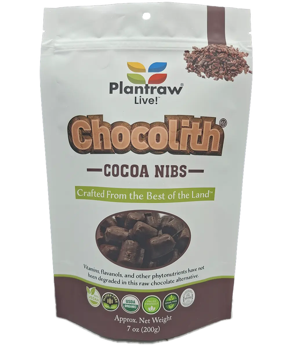 chocoページ Chocolith® Nibs (7oz) Vegan, GlutenFree, Paleo, 0g Refined Carbs