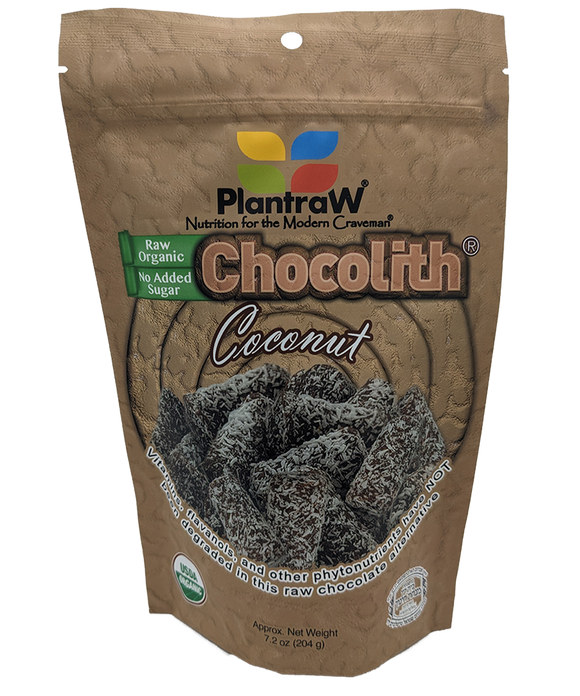 Chocolith® - Coconut (7.2 oz). 0g refined carbs. Vegan, Paleo, Gluten free.