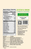 Complete Crackers - ZA'ATAR & ONION (5.1oz): Gluten-Free, Dehydrated Plantraw.com