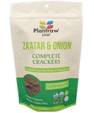 Complete Crackers - ZA'ATAR & ONION (5.1oz): Gluten-Free, Dehydrated Plantraw.com