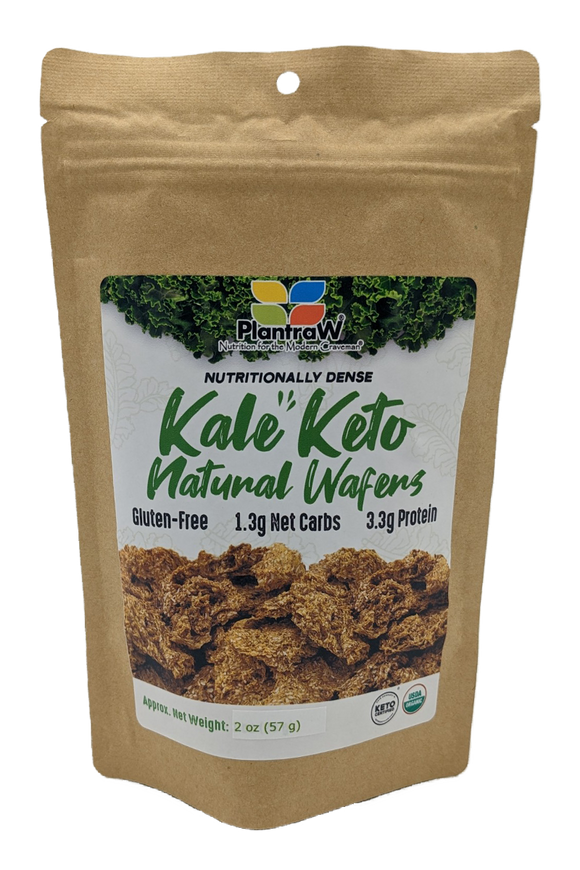 Kale Keto Wafers - Dehydrated, Nutritious, All Natural, Low Carb Wafers