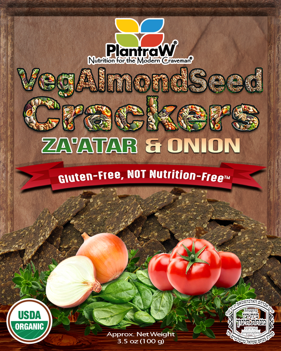 Veg-Almond-Seed Natural Gluten-Free, Low-Carb Crackers