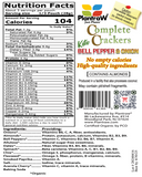 Complete Crackers - KETO BELL PEPPER & ONION (5oz): Gluten-Free, Dehydrated