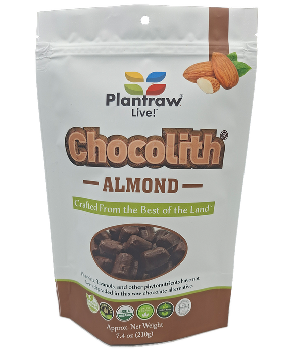 Chocolith® - Almonds (7.4 oz) - Vegan, Gluten-Free, Paleo, 0g refined carbs.