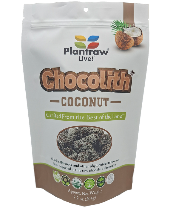 Chocolith® - Coconut (7.2 oz). 0g refined carbs. Vegan, Paleo, Gluten free.