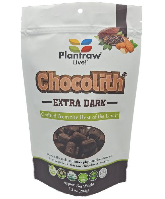 Chocolith® - Extra-Dark Almonds (7.2 oz) - Vegan, Gluten-Free, Paleo, 0g refined carbs.