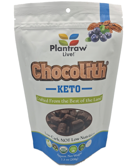 Chocolith® - Keto (7.3oz) - Vegan, Organic, Gluten-Free, 0g Refined Carbs. 1.5g Net Carbs.