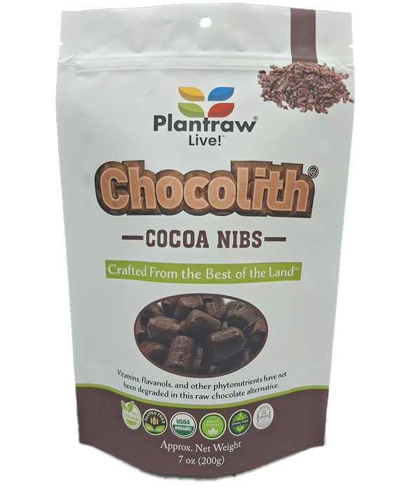 Chocolith® - Nibs (7oz) - Vegan, Gluten-Free, Paleo, 0g Refined Carbs.