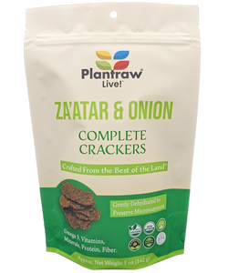 Complete Crackers - ZA'ATAR & ONION (5.1oz): Gluten-Free, Dehydrated