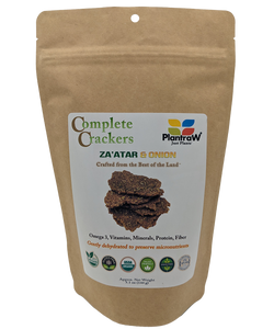 Complete Crackers - ZA'ATAR & ONION (5.1oz): Gluten-Free, Dehydrated
