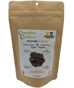 Complete Crackers - ZA'ATAR & ONION (5oz): Gluten-Free, Dehydrated